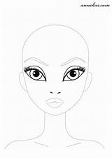 Gesicht Topmodel Coloring Boyama Kopf Bebek Giydirme Kleurplaten Annekaz sketch template