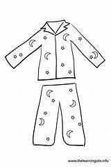Coloring Pajama Pajamas Clip Pyjama Pages Clipart Party Pj Kids Outline Drawing Printable Colouring Pyjamas Red Activities Gif Flashcard Preschool sketch template
