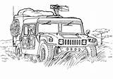 Hummer Coloriages sketch template