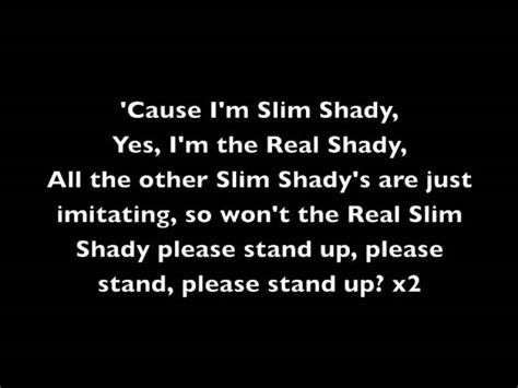 The Real Slim Shady Eminem [lyrics] Chords Chordify