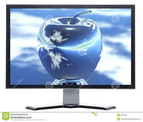 monitor  apple  screen stock  image