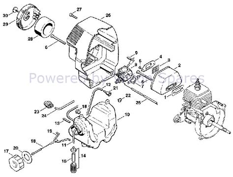 stihl fs  trimmer parts diagram