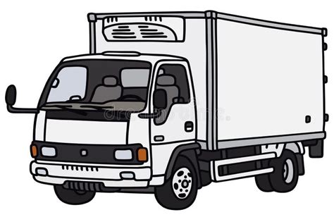 small delivery truck stock vector illustration  small