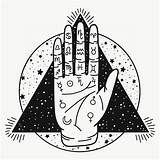 Palmistry Theme Vector Read sketch template