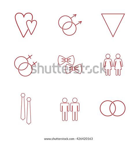 Vector Symbols Sexual Orientation Gender Equality Stock Vector Royalty