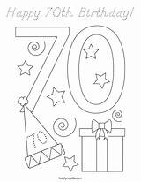 Coloring Birthday Happy 70th 80th Twistynoodle Noodle Twisty Pages Favorites Login Add Outline sketch template