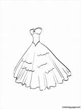 Coloring Dress Pages Printable Fancy Dressed Wedding Dresses Barbie Getting Getcolorings Prom Getdrawings Evening Shaymin Color Print Colorings Colori sketch template