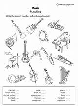 Worksheets Music Kids Worksheet Instruments Printable Matching Musical Pages Teaching Pdf Activities Elementary Fun Kindergarten Preschool Lessons Classroom Education Piano sketch template