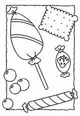 Caramelle Bonbon Bonbons Coloriages Disegno Jeux sketch template