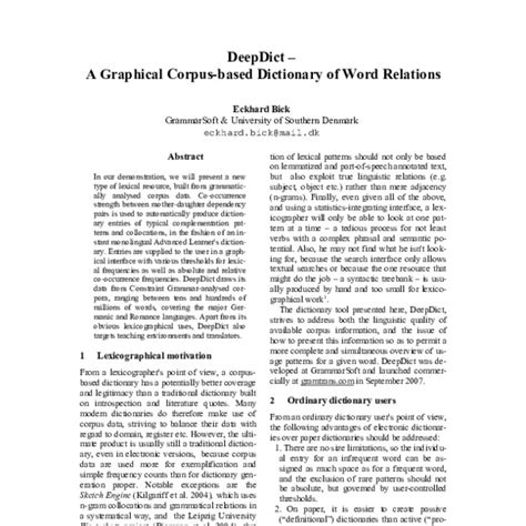 deepdict a graphical corpus based dictionary of word