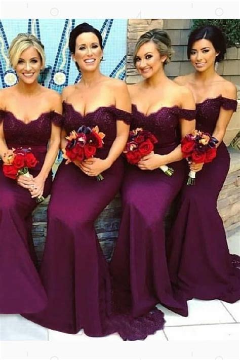 Customized Delightful Mermaid Lace Sparkly Bridesmaid Dress Purple