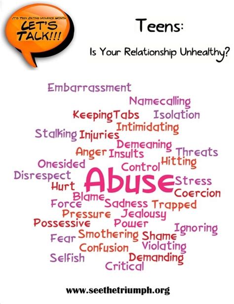 teens is your relationship safe or unhealthy see the