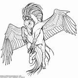 Hippogriff Coloring Hippogryph Pages Nitty Deviantart Getcolorings sketch template