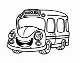 Infantil Escolar Scolastico Autocarro Buses Acolore Stampare Magique sketch template