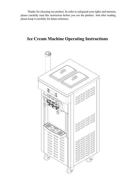 Vevor Ice Cream Machine Manual