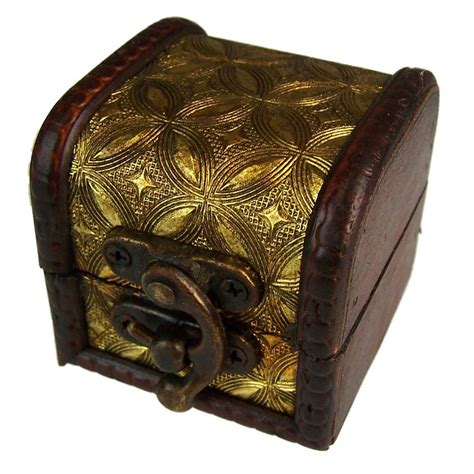 mini colonial boxes gold mud  lace