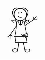 Stick Female Person Clipart Figure Woman Clip sketch template