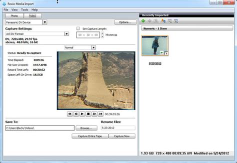 Transferring And Converting Minidv Tapes With Roxio Creator