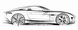Car Sketch Drawings Pencil Drawing Cars Sketches Type Jaguar Coupe Draw Easy Wallpaper Concept Side X16 Supercars Ferrari Cool Supercar sketch template