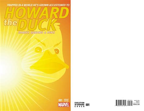 Howard The Duck 1 Evolution Of Howard Cover Fresh Comics