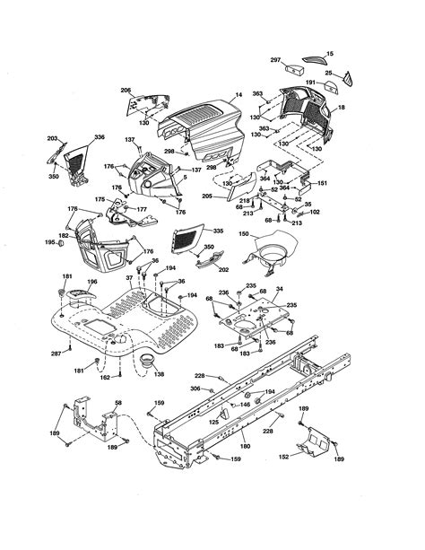 sears craftsman lawn mower parts manual model craftsman parts tractor chassis lawn