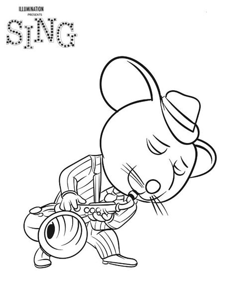 kids  funcom coloring page sing mike