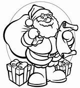 Coloring Santa Pages Claus Printable Christmas Colouring Kids Color Print Gifts Cute Vacation Printables Presents 944b Birthday Clause Present Gift sketch template