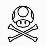 Mario Drawing Bros Coloring Mushroom Popular sketch template