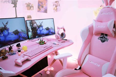 Стол компьютерный бело розовый фото
