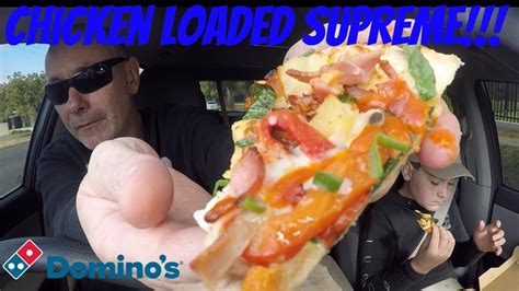 dominos loaded chicken supreme youtube