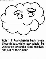 Coloring Cloud Acts Pages Sunday School Clouds Kids Lesson Colouring Churchhousecollection Church Collection House Choose Board Popular sketch template