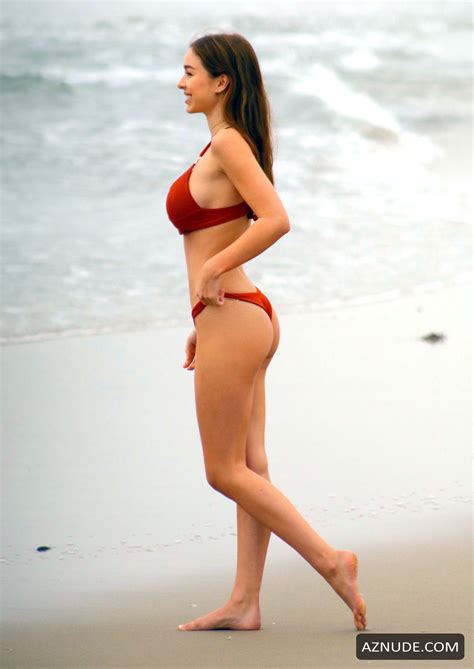 Sophie Mudd Sexy As She Runs On The Beach In Malibu Aznude
