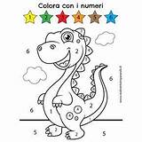Numeri Dinosauro Dinosauri Unicorno Confidenza Prendere Diventa Simpat sketch template