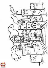 Chateau Magique Ausmalbilder Daina Crafting Coloriages Tfou Castillos Fort Château Ciudades Colouring Bordar Caballeros Princesas Clases Ejercicios Stamps épinglé Zeichnen sketch template