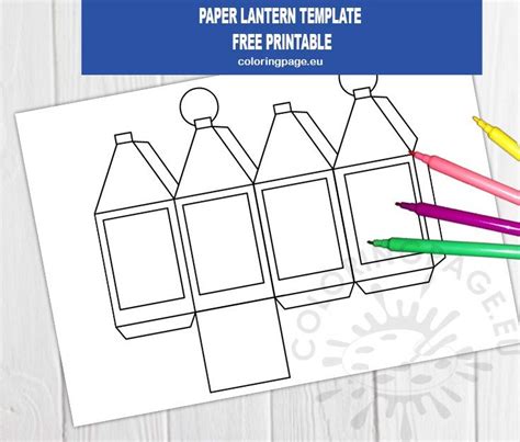 printable paper lantern template  printable world holiday