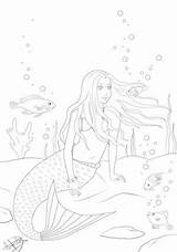 Meerjungfrau Ausmalbilder Ausmalen Malvorlagen H2o Abenteuer Mako Malvorlagan Kinder sketch template