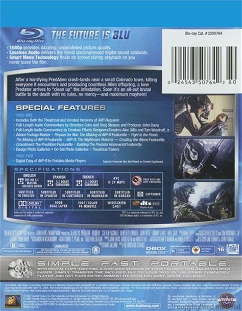 Aliens Vs Predator Requiem Extreme Unrated Set Blu