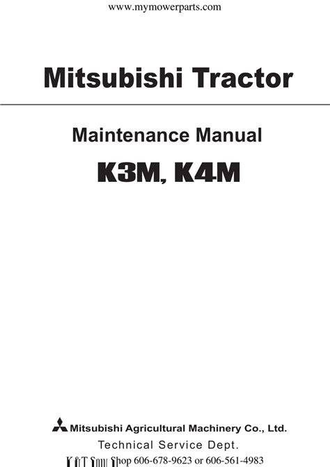 mitsubishi km maintenance manual   manualslib