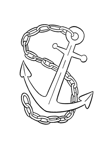 anchor coloring pages