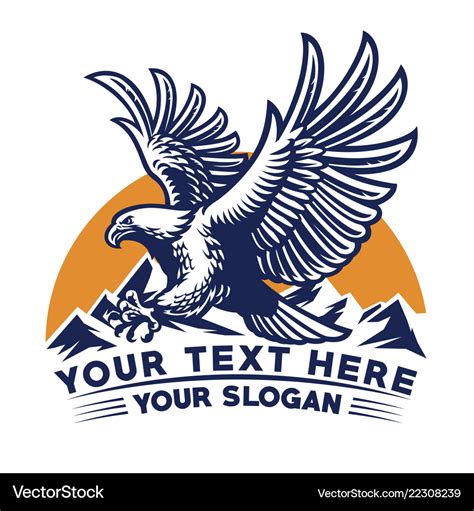flying eagle design royalty  vector image vectorstock
