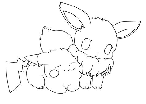 baby chibi pokemon coloring pages cute baby pikachu coloring pages