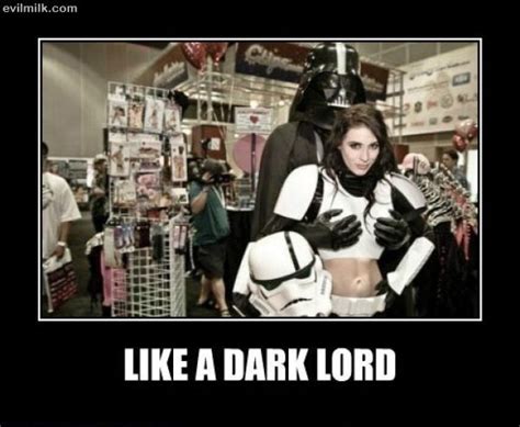 Lord Vader Is Hands On Meninas Star Wars Storm Trooper Costume Darth