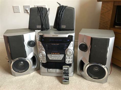 Sharp Hi Fi Stereo System With Surround Speakers And Remote In Abingdon