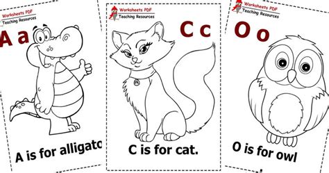 animal alphabet coloring worksheets