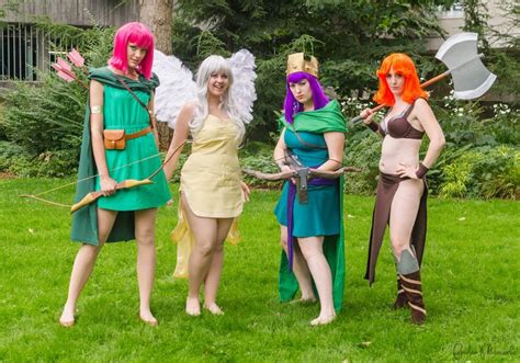 clash of clans cosplay the ladies on deviantart