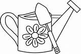 Watering Coloring Pages Spring Clipart Colouring Miracle Timeless sketch template