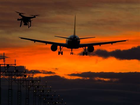 drone pilot dives  passenger jet  posts  footage   science