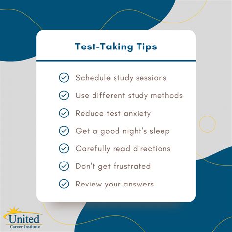 test  tips    exam uci
