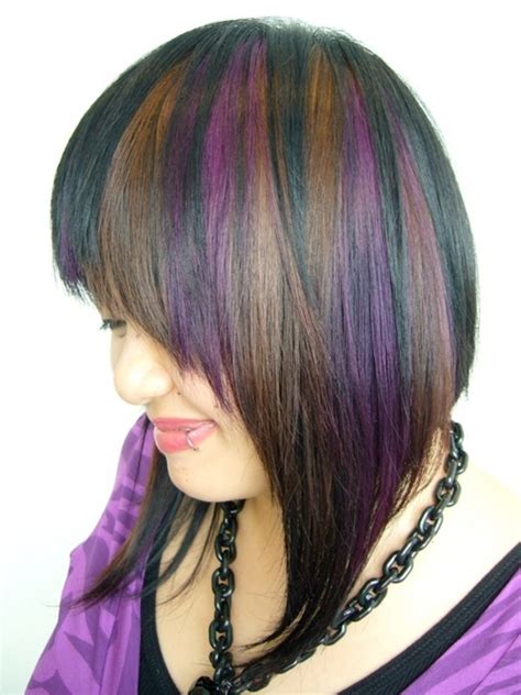 colored hair highlights ideas becomegorgeouscom