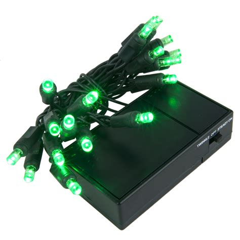 battery operated lights  green battery operated mm led christmas lights green wire